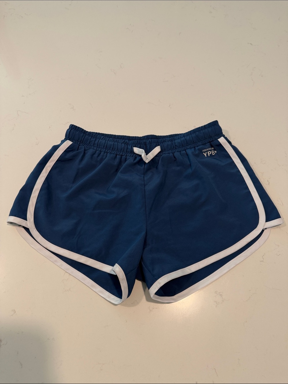 abercrombie kids Navy Shorts with White Trim